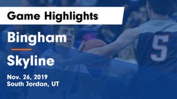 Bingham  vs Skyline  Game Highlights - Nov. 26, 2019