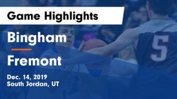Bingham  vs Fremont  Game Highlights - Dec. 14, 2019