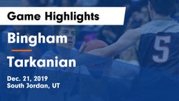 Bingham  vs Tarkanian  Game Highlights - Dec. 21, 2019