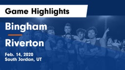 Bingham  vs Riverton  Game Highlights - Feb. 14, 2020