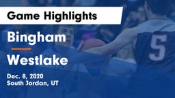 Bingham  vs Westlake  Game Highlights - Dec. 8, 2020