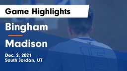 Bingham  vs Madison  Game Highlights - Dec. 2, 2021
