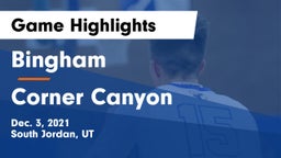 Bingham  vs Corner Canyon  Game Highlights - Dec. 3, 2021