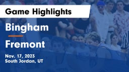Bingham  vs Fremont  Game Highlights - Nov. 17, 2023