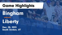 Bingham  vs Liberty Game Highlights - Dec. 28, 2023
