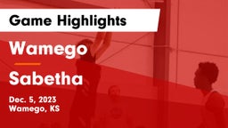Wamego  vs Sabetha  Game Highlights - Dec. 5, 2023