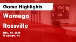 Wamego  vs Rossville  Game Highlights - Nov. 30, 2018