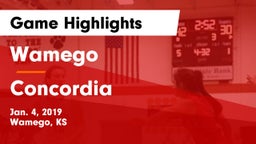 Wamego  vs Concordia  Game Highlights - Jan. 4, 2019