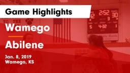 Wamego  vs Abilene  Game Highlights - Jan. 8, 2019
