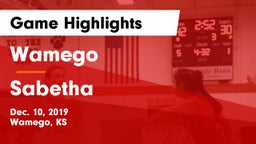 Wamego  vs Sabetha  Game Highlights - Dec. 10, 2019