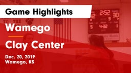 Wamego  vs Clay Center  Game Highlights - Dec. 20, 2019