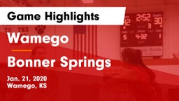 Wamego  vs Bonner Springs  Game Highlights - Jan. 21, 2020