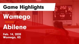 Wamego  vs Abilene  Game Highlights - Feb. 14, 2020