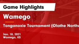 Wamego  vs Tonganoxie Tournament (Olathe Northwest) Game Highlights - Jan. 18, 2021