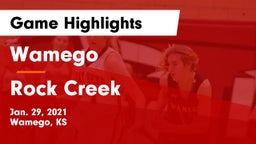 Wamego  vs Rock Creek  Game Highlights - Jan. 29, 2021