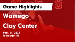 Wamego  vs Clay Center  Game Highlights - Feb. 11, 2021