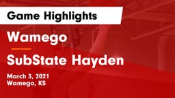 Wamego  vs SubState Hayden Game Highlights - March 3, 2021