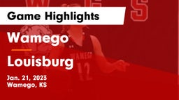 Wamego  vs Louisburg  Game Highlights - Jan. 21, 2023