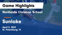 Northside Christian School vs Sunlake Game Highlights - April 5, 2024