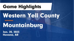 Western Yell County  vs Mountainburg  Game Highlights - Jan. 20, 2023