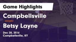 Campbellsville  vs Betsy Layne  Game Highlights - Dec 28, 2016