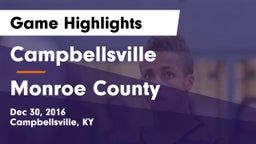 Campbellsville  vs Monroe County  Game Highlights - Dec 30, 2016