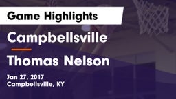 Campbellsville  vs Thomas Nelson  Game Highlights - Jan 27, 2017