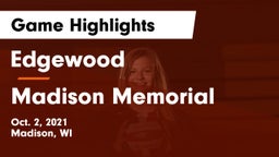 Edgewood  vs Madison Memorial  Game Highlights - Oct. 2, 2021