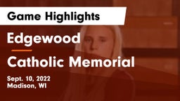 Edgewood  vs Catholic Memorial Game Highlights - Sept. 10, 2022