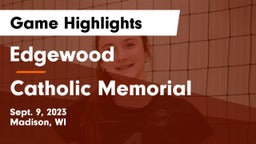 Edgewood  vs Catholic Memorial Game Highlights - Sept. 9, 2023