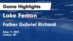 Lake Fenton  vs Father Gabriel Richard  Game Highlights - Sept. 9, 2023