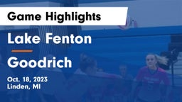Lake Fenton  vs Goodrich  Game Highlights - Oct. 18, 2023
