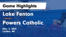 Lake Fenton  vs Powers Catholic  Game Highlights - Nov. 3, 2023