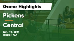 Pickens  vs Central  Game Highlights - Jan. 12, 2021