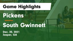 Pickens  vs South Gwinnett  Game Highlights - Dec. 20, 2021