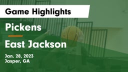Pickens  vs East Jackson  Game Highlights - Jan. 28, 2023