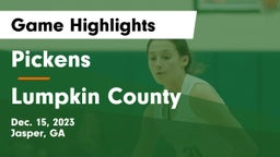 Pickens  vs Lumpkin County  Game Highlights - Dec. 15, 2023