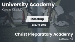 Matchup: University Academy vs. Christ Preparatory Academy 2016