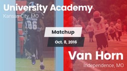 Matchup: University Academy vs. Van Horn  2016