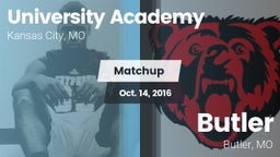 Matchup: University Academy vs. Butler  2016
