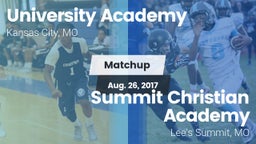 Matchup: University Academy vs. Summit Christian Academy 2017