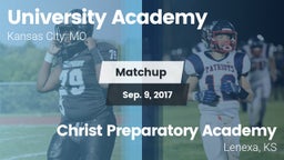 Matchup: University Academy vs. Christ Preparatory Academy 2017
