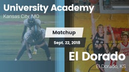 Matchup: University Academy vs. El Dorado  2018