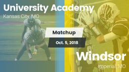 Matchup: University Academy vs. Windsor  2018
