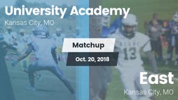 Matchup: University Academy vs. East  2018