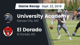 Recap: University Academy vs. El Dorado  2018