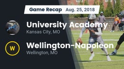 Recap: University Academy vs. Wellington-Napoleon  2018