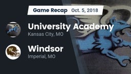 Recap: University Academy vs. Windsor  2018