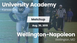 Matchup: University Academy vs. Wellington-Napoleon  2019