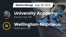 Recap: University Academy vs. Wellington-Napoleon  2019